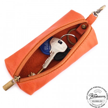 Женская кожаная сумка "Ванесса" (оранж)