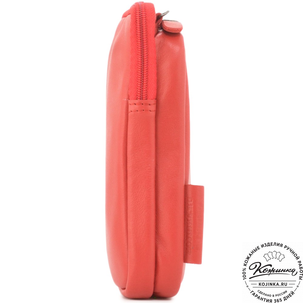 Кожаный клатч "Денвер" (красный)