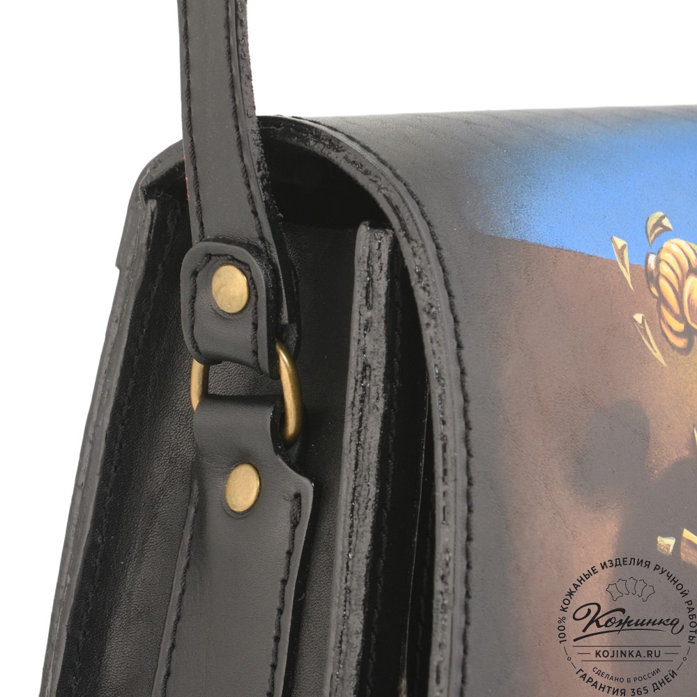 Кожаная сумка ручной работы "Джульетта-нью" "Время Дали"