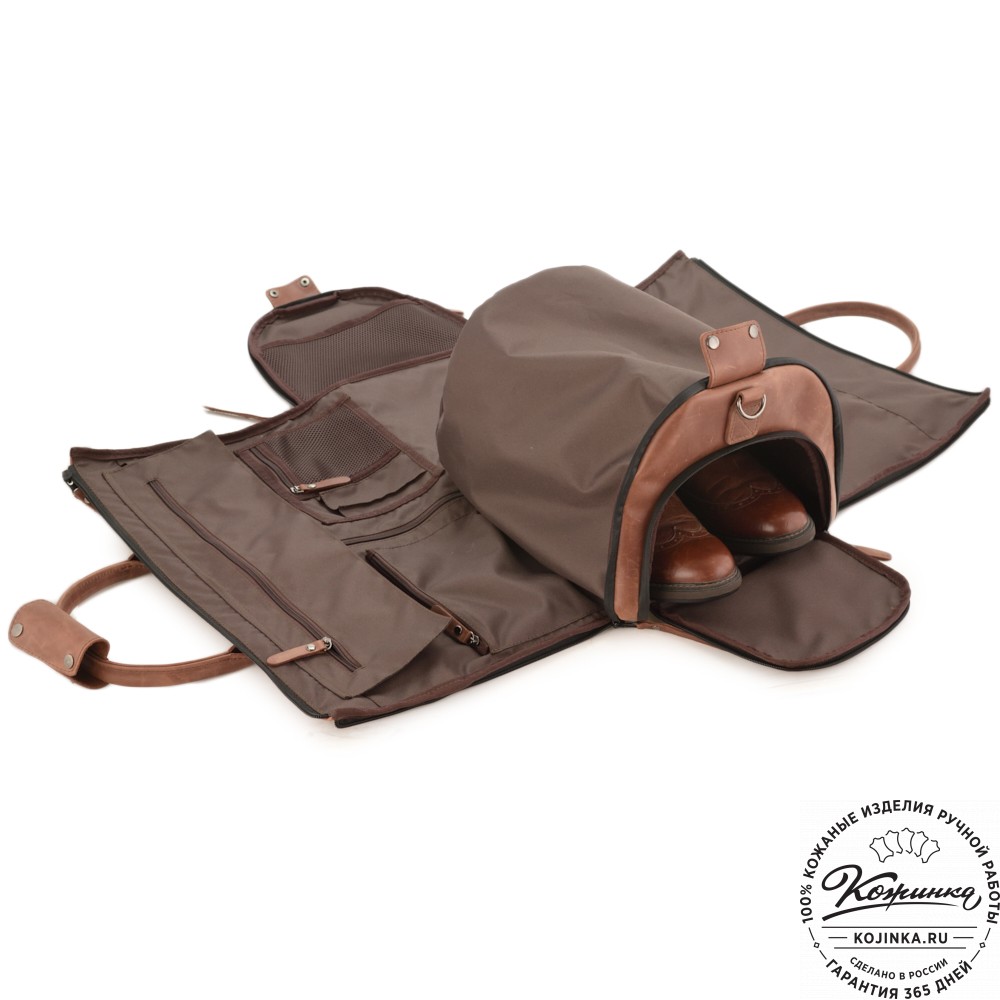 Кожаная сумка-портплед "Титан" (коричневый воск)