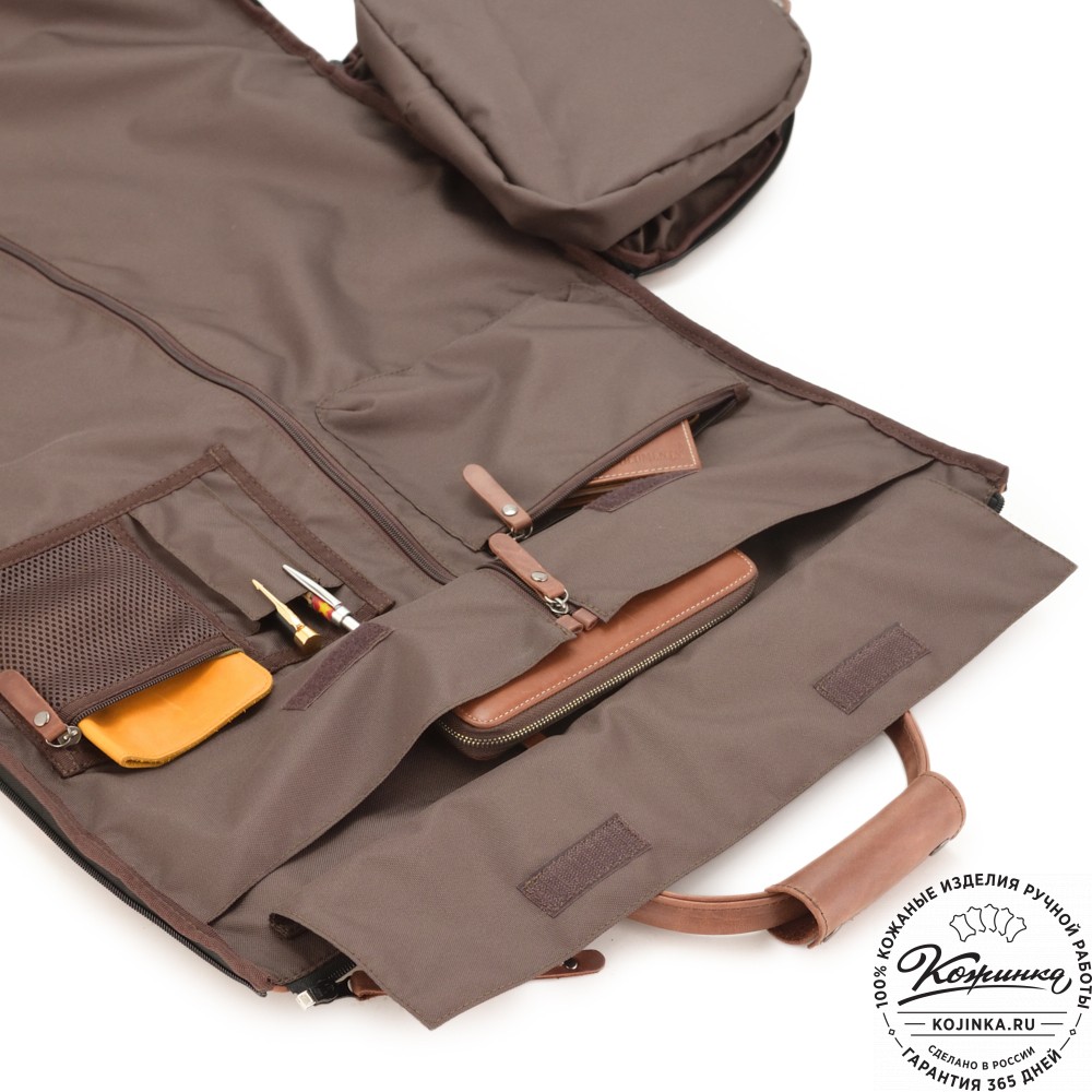 Кожаная сумка-портплед "Титан" (коричневый воск)