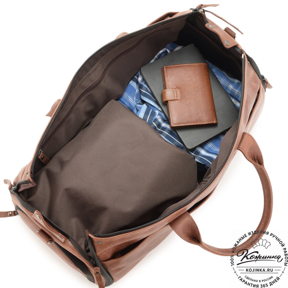 Кожаная сумка-портплед "Титан" (коричневый воск)