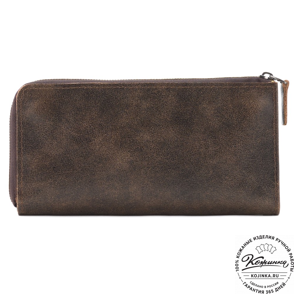 Кожаное портмоне Дублин (коричневая наппа)