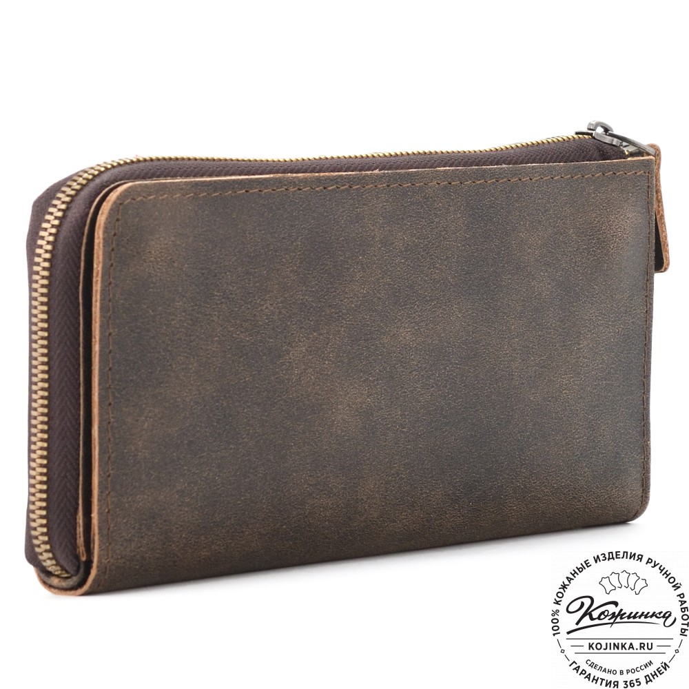 Кожаное портмоне Дублин (коричневая наппа)