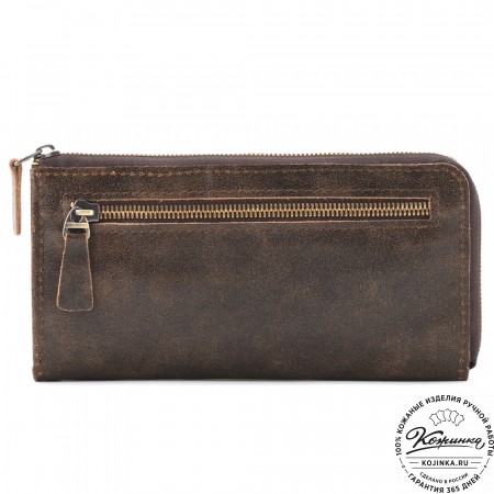 Кожаное портмоне Дублин (коричневая наппа)