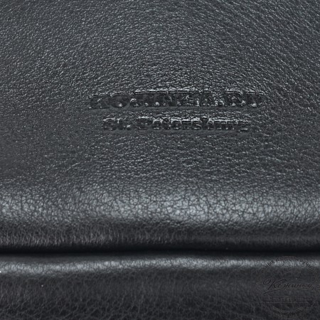  Кожаный несессер "Каспий " (черный)