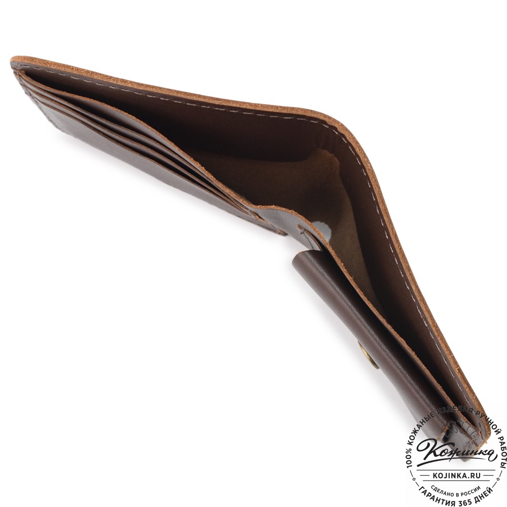 Кожаный бумажник "Рокки" "Лисенок" (коричневый)
