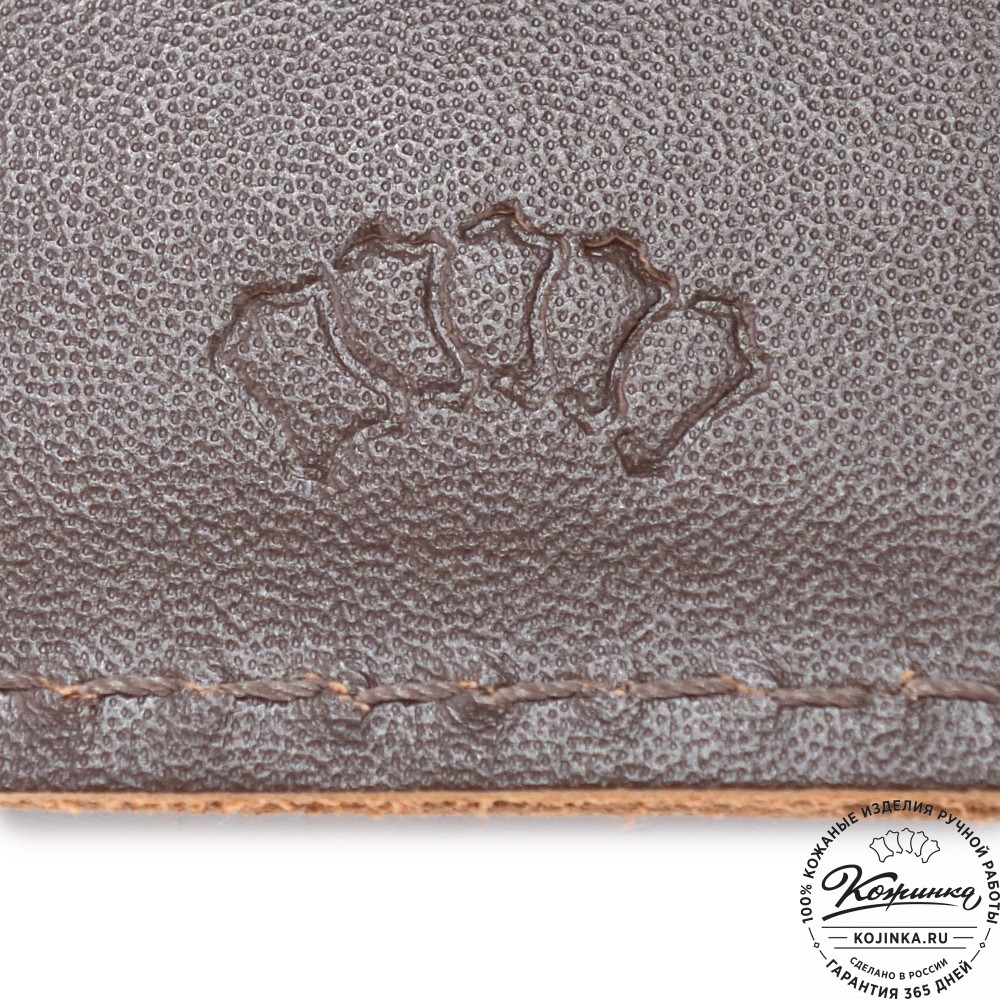 Кожаный бумажник "Рокки" "Лисенок" (коричневый)