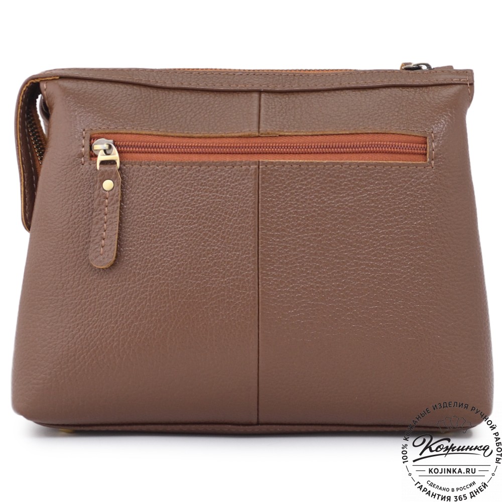 Женская кожаная сумка "Валери" (светло-коричневая)