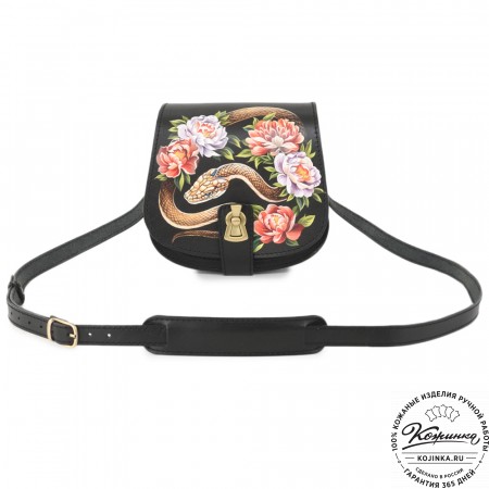 Кожаная сумка ручной работы "Джульетта-нью" "Змея"