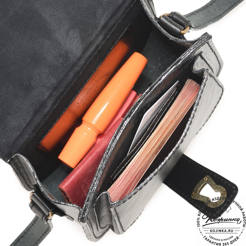 Кожаная сумка ручной работы "Джульетта-нью" "Змея"