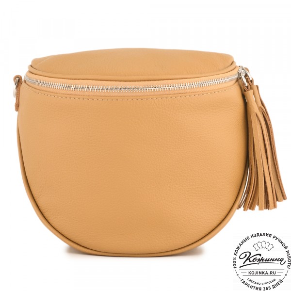 Женская кожаная сумка "Либерти" (горчица). фото 1