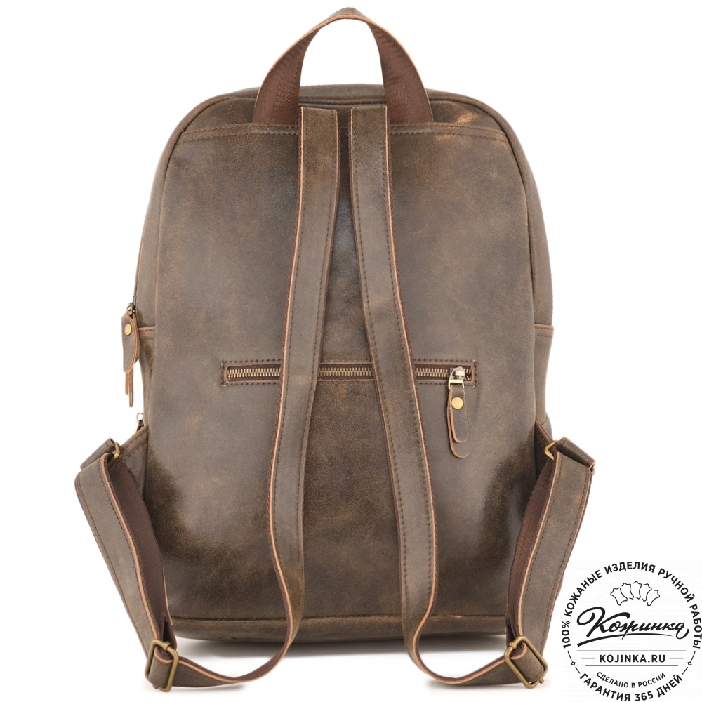 Кожаный рюкзак "Памела XL" (коричневая наппа)