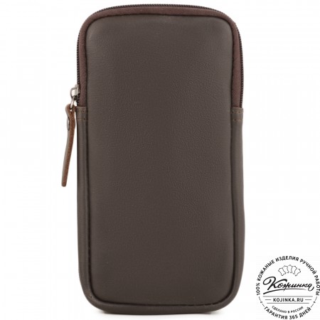 Кожаный клатч "Денвер" (темно-коричневый)