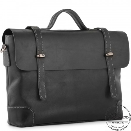Кожаный портфель "Англетер" (черный)