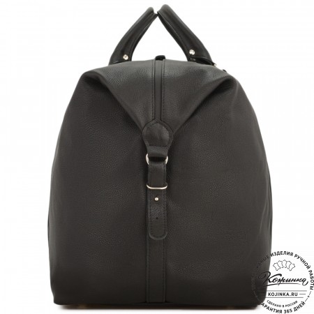 Кожаная дорожно-спортивная сумка "Англия БИГ" (фактура черный)