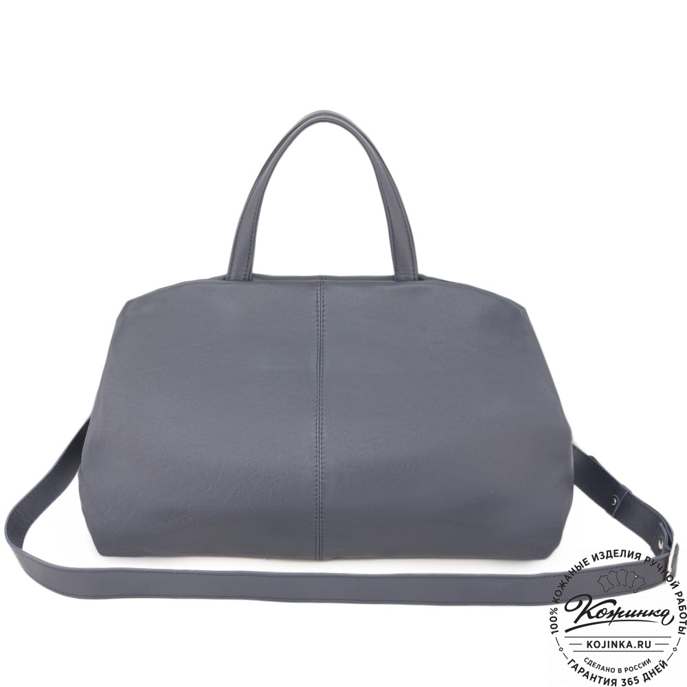 Женская кожаная сумка "Испания" (синяя)