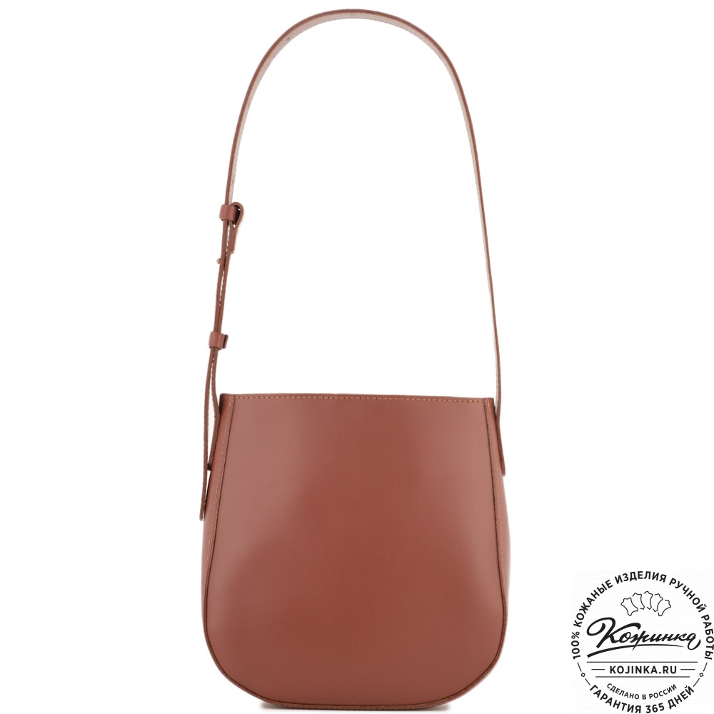 Женская кожаная сумка "Кантри" (коньяк)