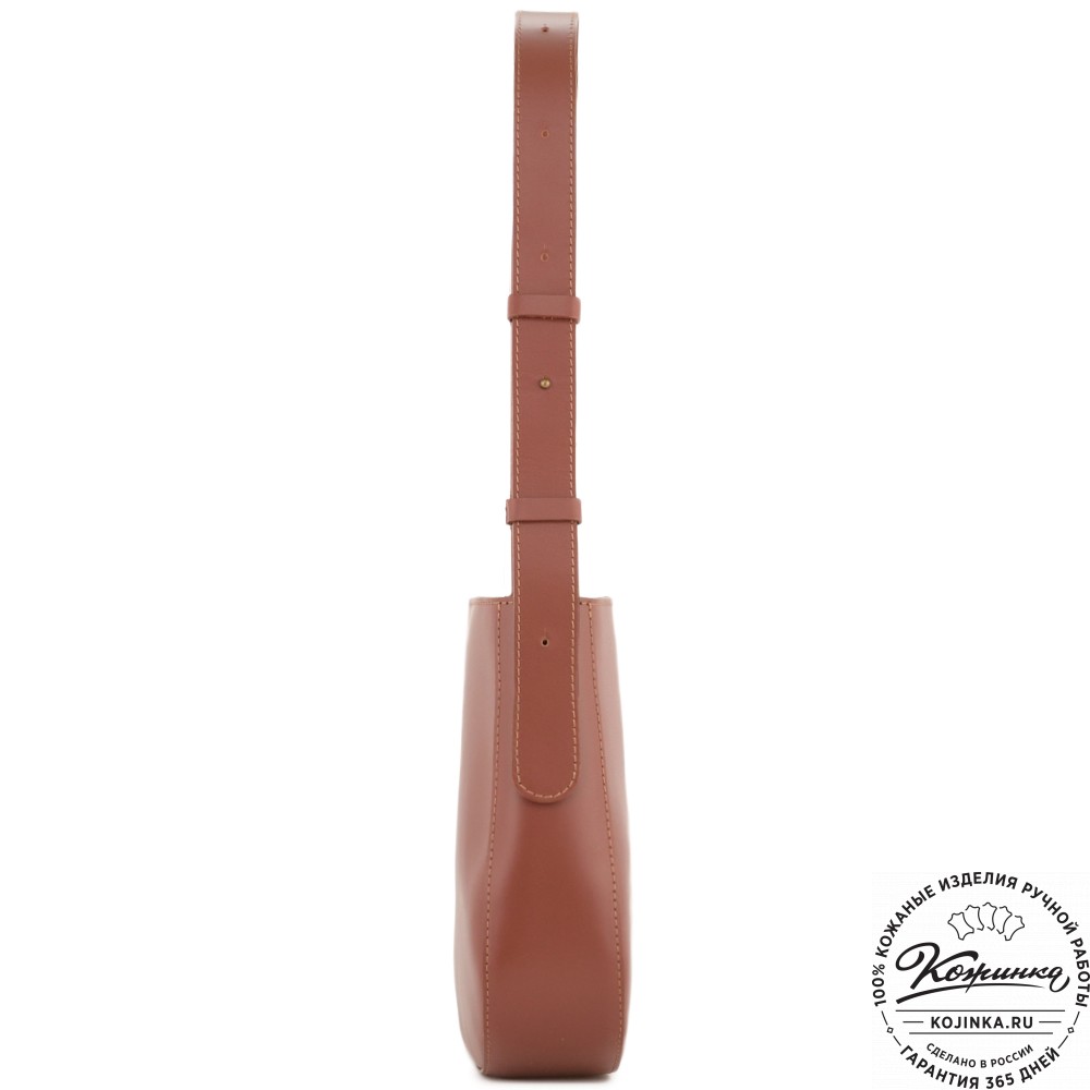 Женская кожаная сумка "Кантри" (коньяк)