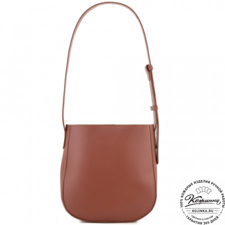 Женская кожаная сумка "Кантри" (коньяк)