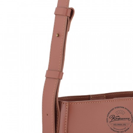 Женская кожаная сумка "Кантри" (коньяк)