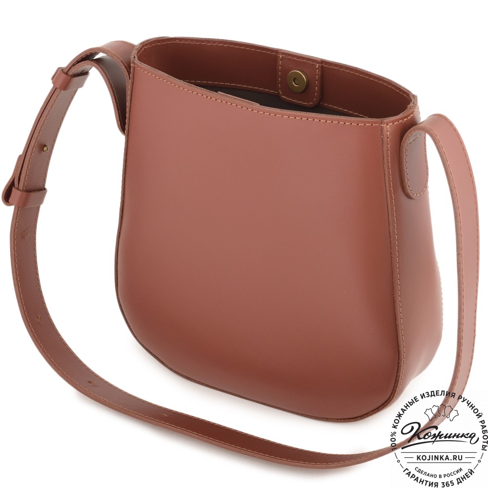 Женская кожаная сумка "Кантри" (коньяк)