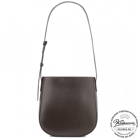 Женская кожаная сумка "Кантри" (темно-коричневый)