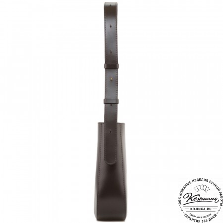 Женская кожаная сумка "Кантри" (темно-коричневый)