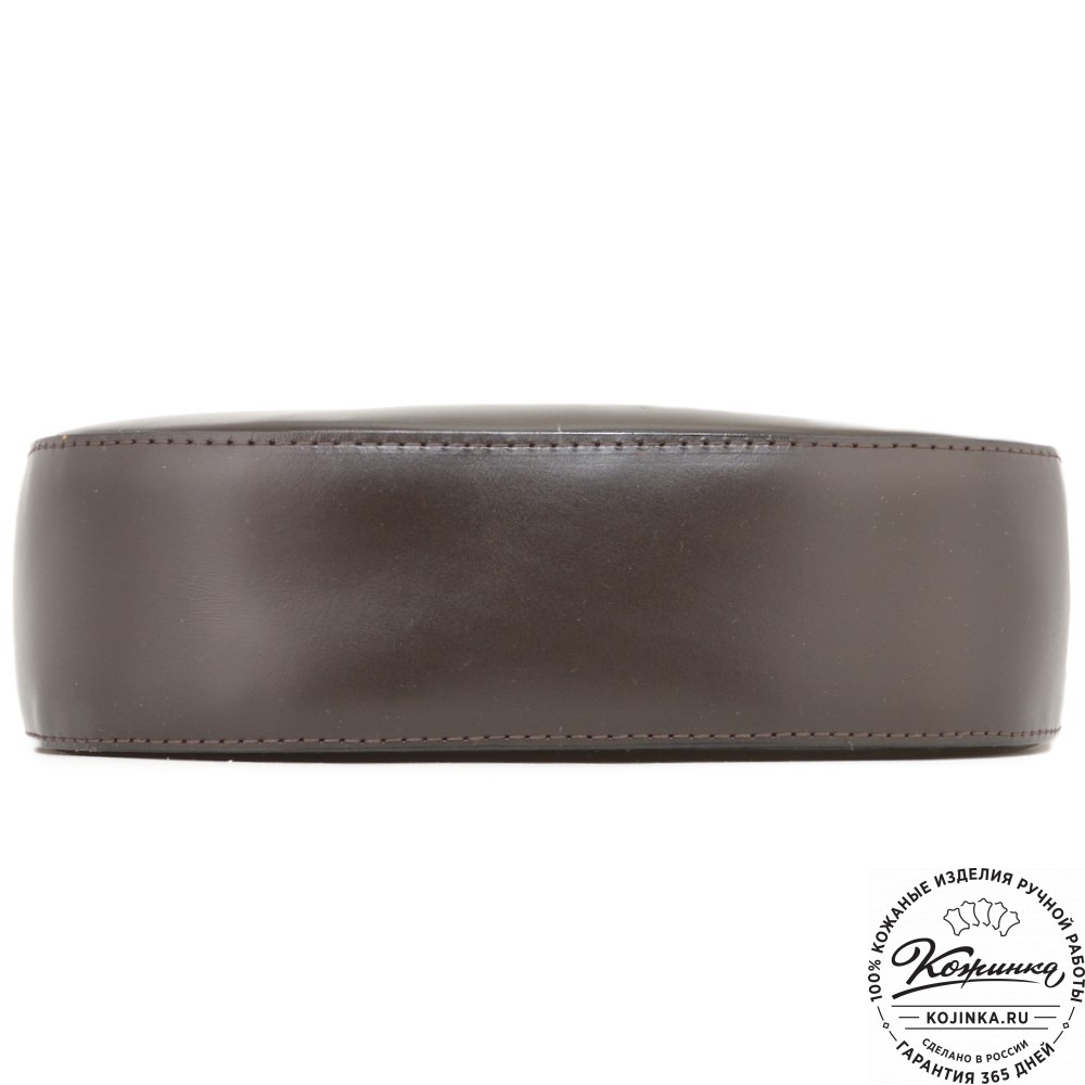 Женская кожаная сумка "Кантри" (темно-коричневый)