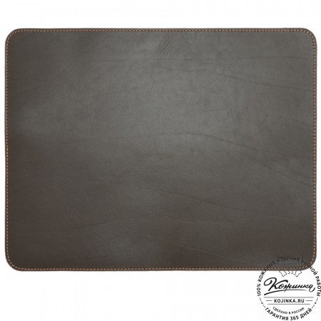Бювар кожаный для рабочего стола (коричневый)