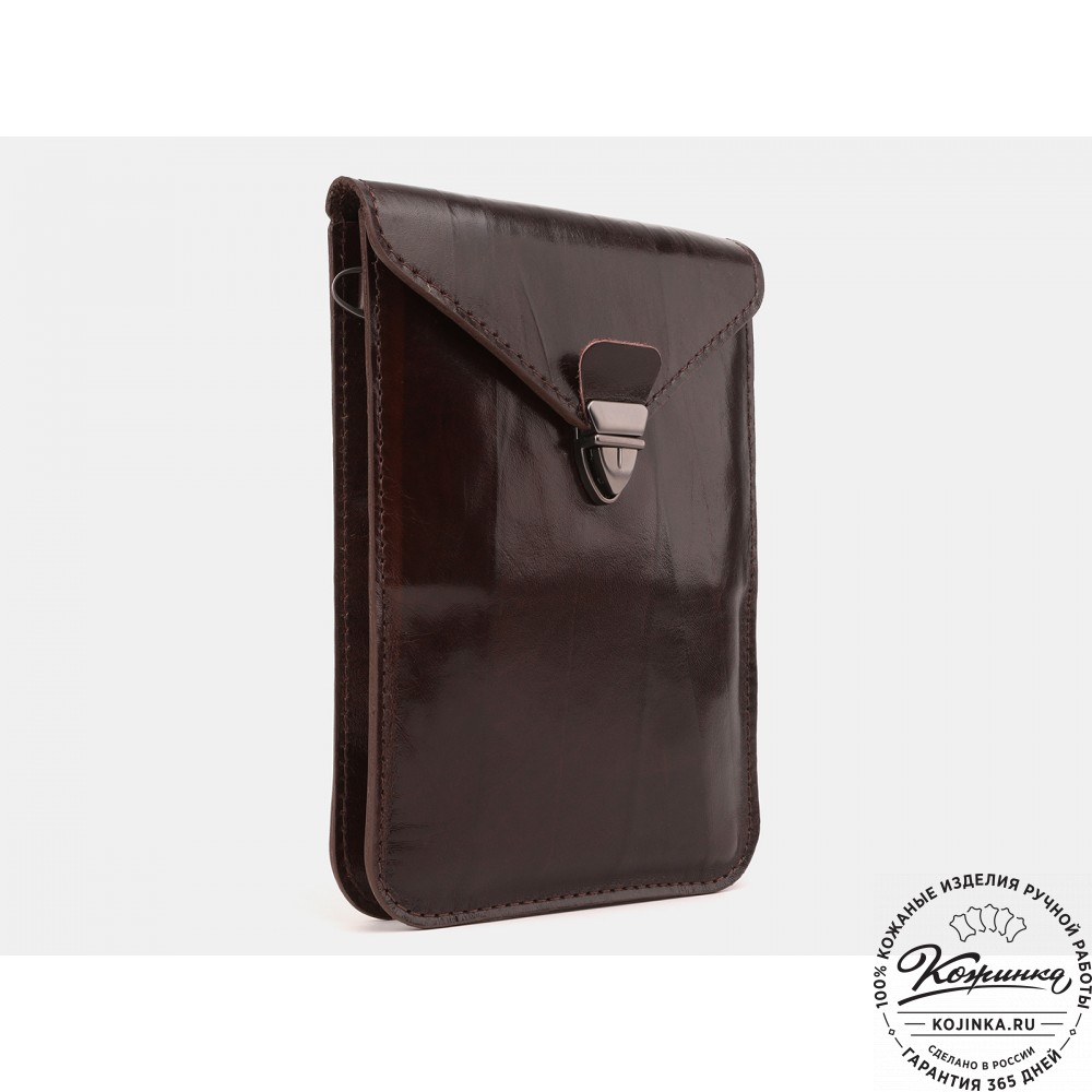 Кожаный клатч "Филадельфия макси" (коричневый)