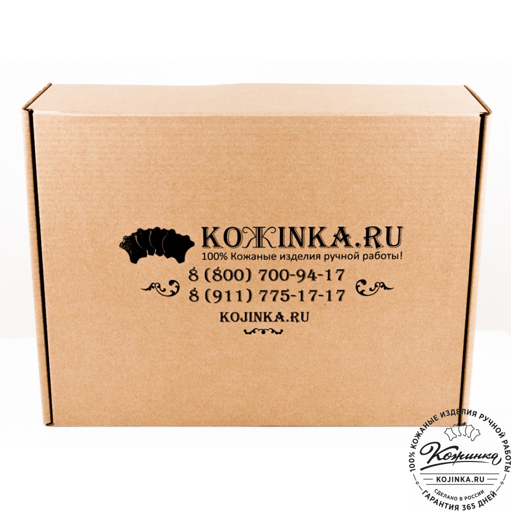 Кожаный рюкзак "Патриот" (коричневый)