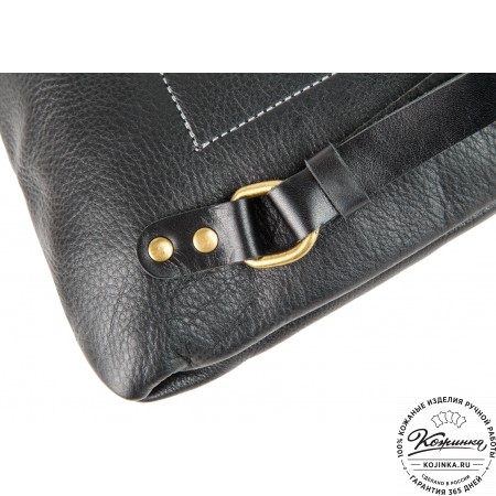 Кожаный рюкзак "Gray" (черный)