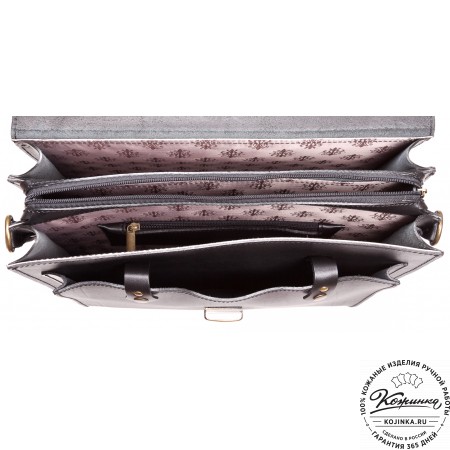 Кожаный портфель "Карьерист"  (чёрный)