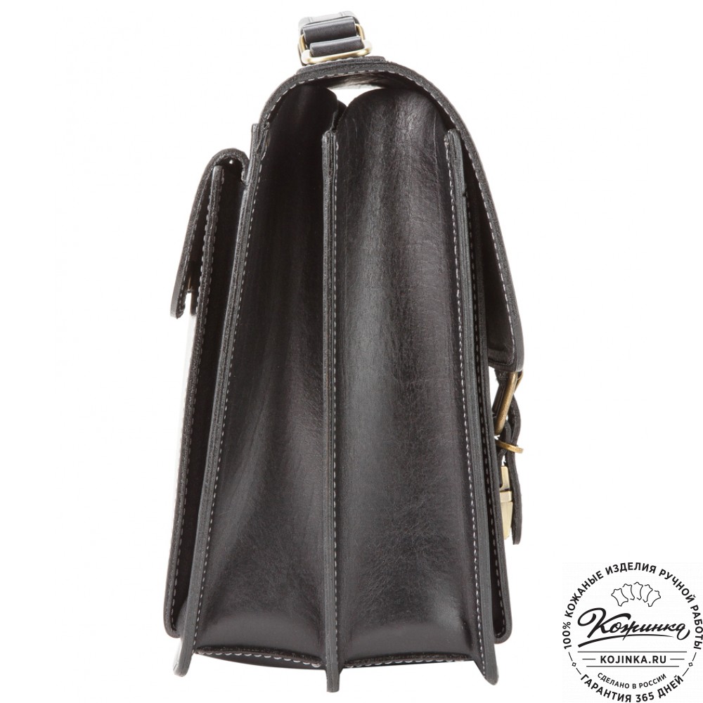 Кожаный портфель "Юрист"  (черный)