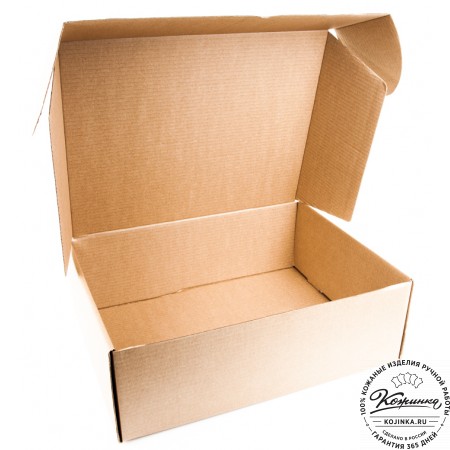 Кожаная деловая сумка "Марк" (рыжий крейзи)