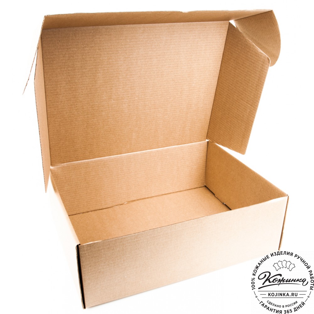 Кожаная деловая сумка "Гранд" (чёрная)