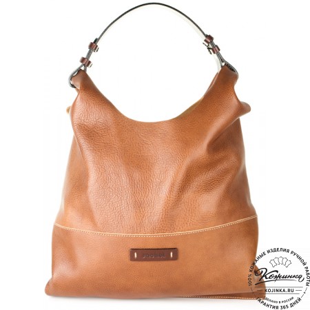 Женская кожаная сумка "Эльсинор" (коричневая)
