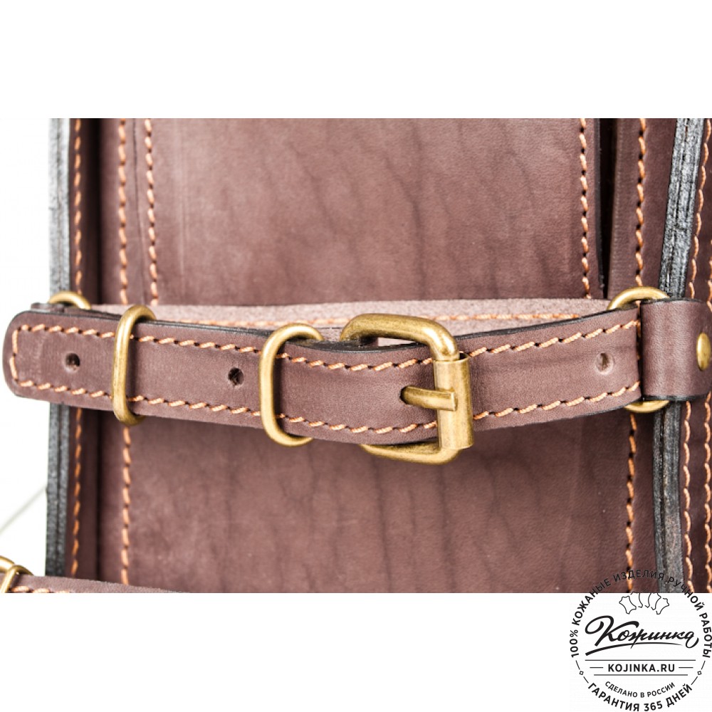 Мужской кожаный рюкзак "Легион" (коричневый)