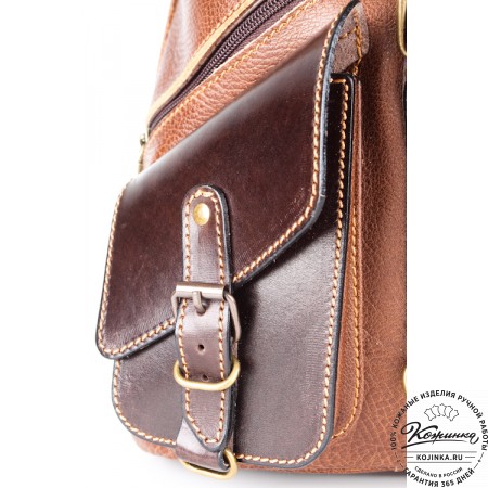 Кожаный рюкзак "Пилот" (коричневый)
