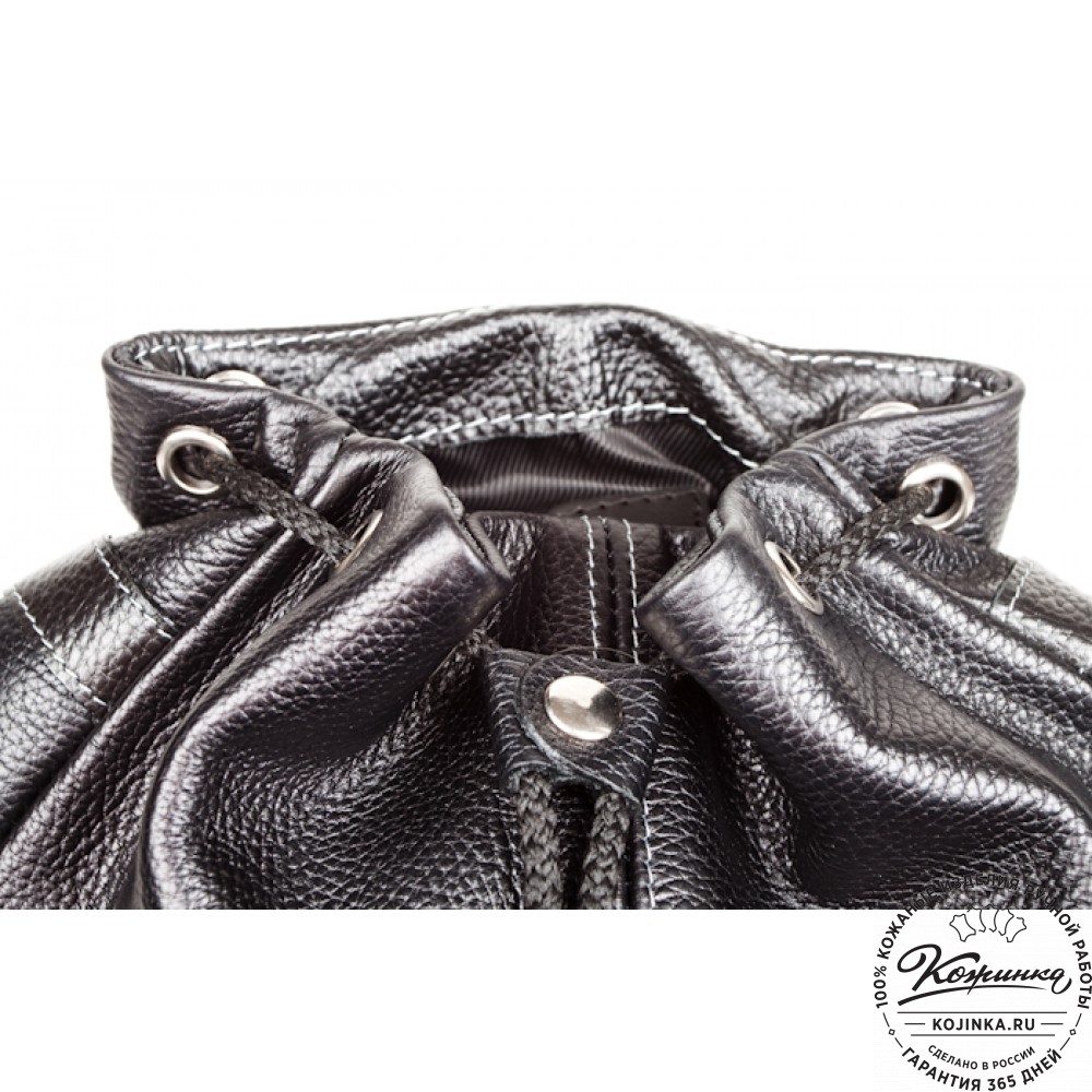 Кожаный рюкзак "Классика" (чёрный)