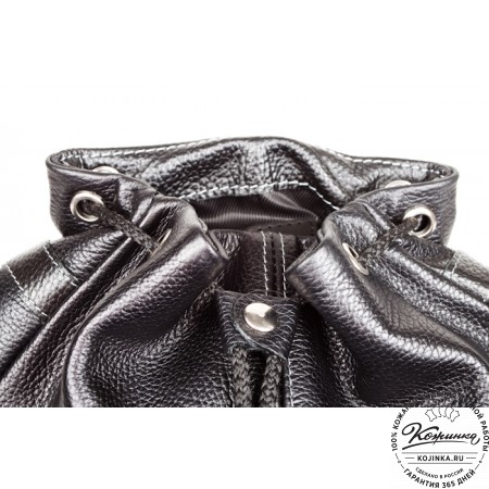 Кожаный рюкзак "Классика" (чёрный)