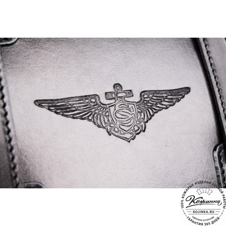 Кожаный рюкзак "Пехотинец" (чёрный)