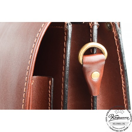 Кожаный деловой портфель "Адвокат-1" (коричневый)