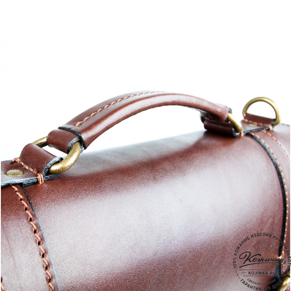 Деловой кожаный портфель "Увертюра" (коричневый)